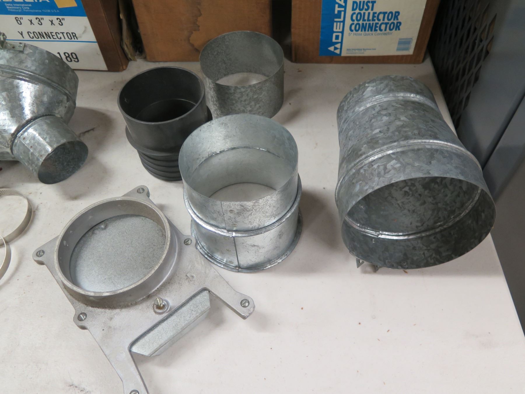 Multiple Boxes & Misc Delta 50-226 Dust Collector Connectors, 50-189 Y ...