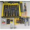 Image 1 : Misc Tools: Stanley STH70887 Screwdriver Set, Saw, InterLock, Measuring Tape, Stabila Kit, etc