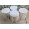 Image 1 : Qty 4 Makita PP-GF30 Round Vacuum Filters 4.5"D x 4.5"H