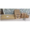 Image 1 : Qty 11 Boxes Tripod Adapters, 2 Krylon Marking Wands, Bosch Sanding Finger, etc