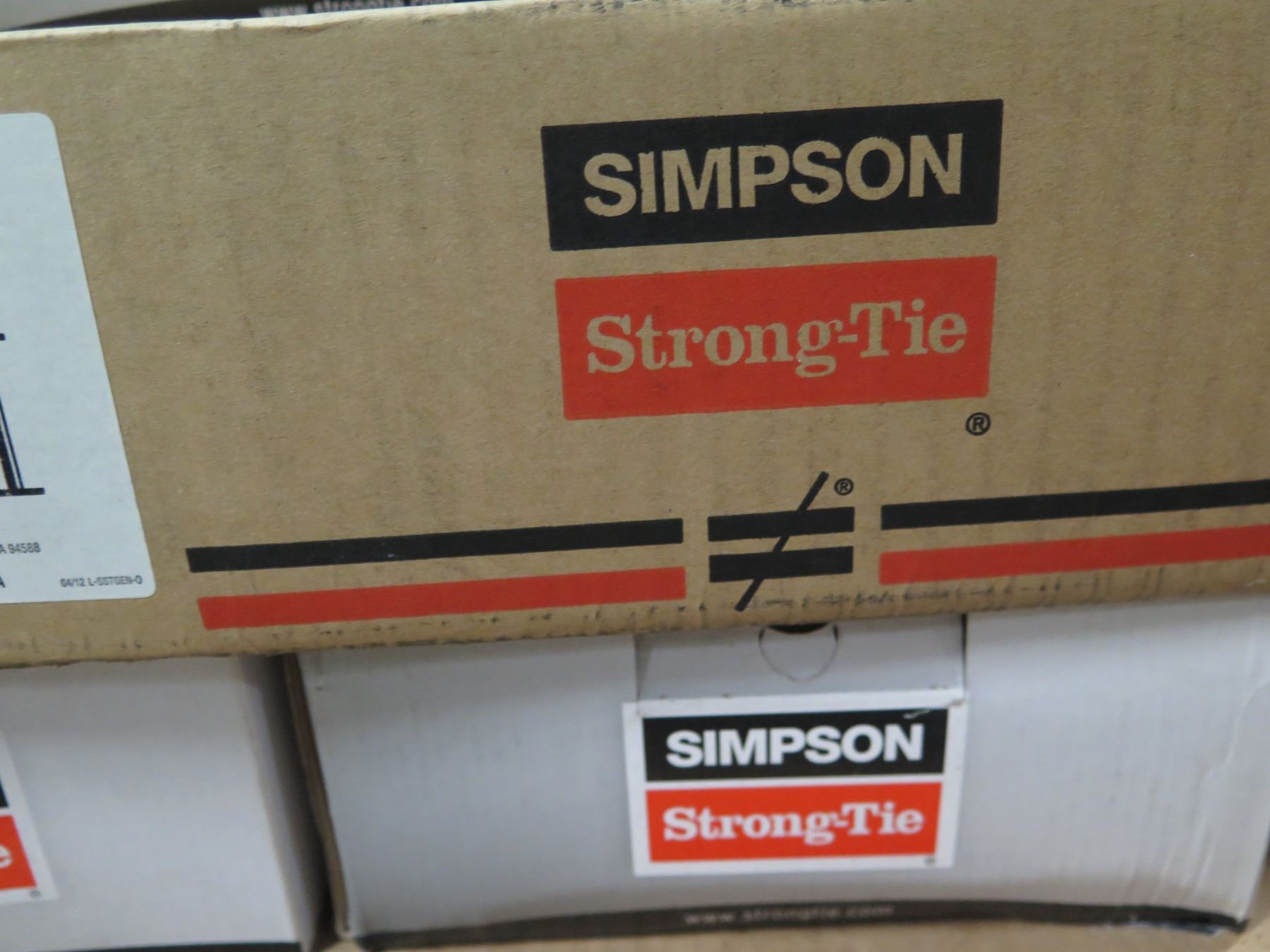 Multiple Boxes Simpson Strong Tie Wedge Anchors, Titan Screw Anchors ...
