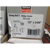 Image 2 : Multiple Boxes Simpson Strong Tie Wedge Anchors, Titan Screw Anchors, etc