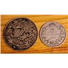 Image 2 : Lot of Two 1919 Sterling Silver Canadian Coins