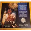Image 2 : 2000 RCM Nickel Twenty Five Cent Piece with Colored Flag