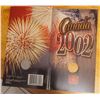 Image 1 : 2002 RCM Nickel Twenty Five Cent Piece with Colored Maple Leaf
