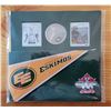 Image 1 : 2012 RCM 100th Anniversary of CFL Commemorative Twenty-Five Cent Coin  with Edmonton Eskimos Logo