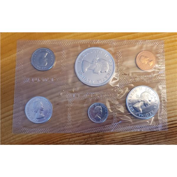 1964 RCM Uncirculated Silver Dollar Coin Set in Sealed Package