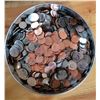 Image 1 : Tin of 1970s Canadian Pennies, Nickels, Dimes and Quarters