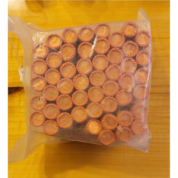 Unopened Bag of 1979 Canadian Pennies (50 Rolls)
