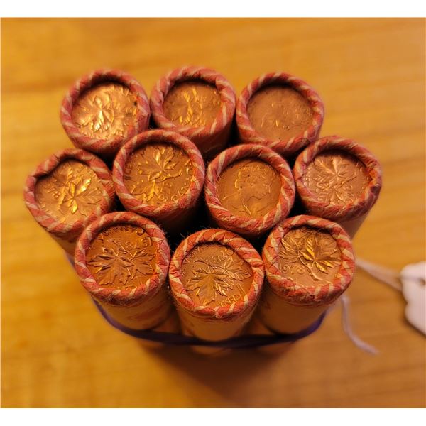 1978 Canadian Pennies (10 Rolls)