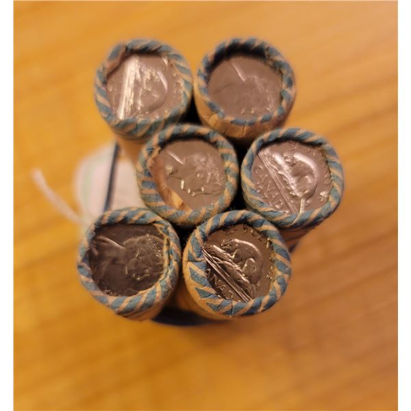 1977 Canadian Nickels (5 Rolls)