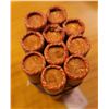Image 2 : Ten Rolls of Canadian Pennies of Various Years