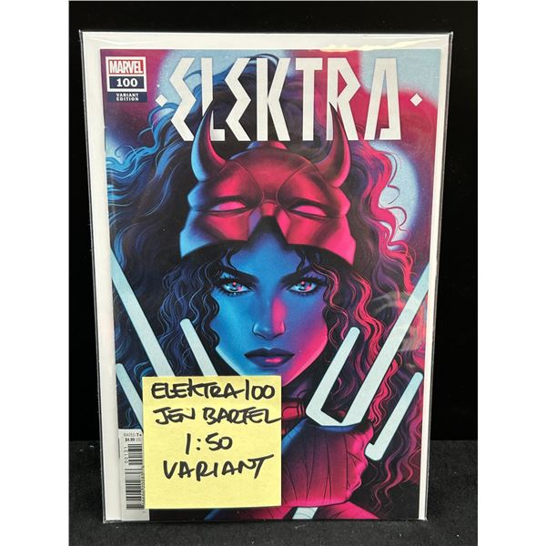 MARVEL COMICS ELEKTRA NO.100 JEN BARTEL 1:50 VARIANT