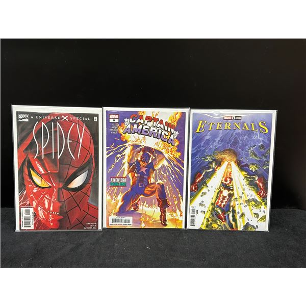 MARVEL SUPERHERO COMIC BOOK LOT (SPIDER-MAN, CAPTAIN AMERICA, THE ETERNALS)