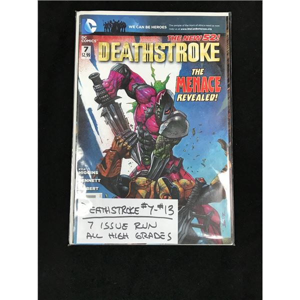 DC COMCIS DEATHSTROKE 7 ISSUE RUN