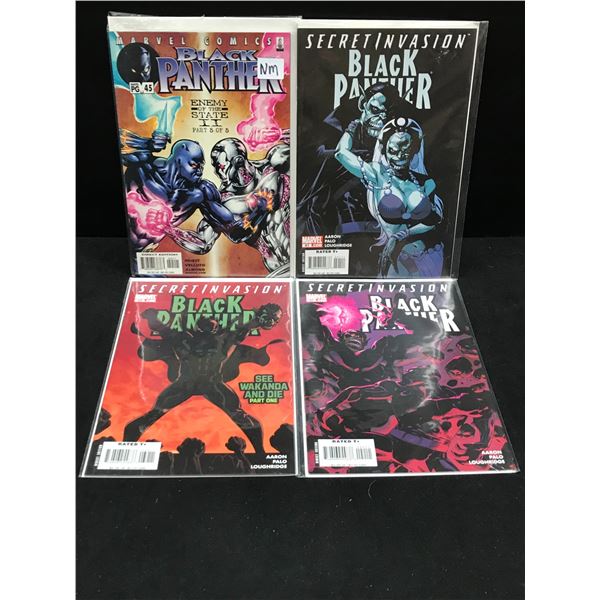 LOT OF 4 BLACK PANTHER COMICS (MARVEL COMICS)