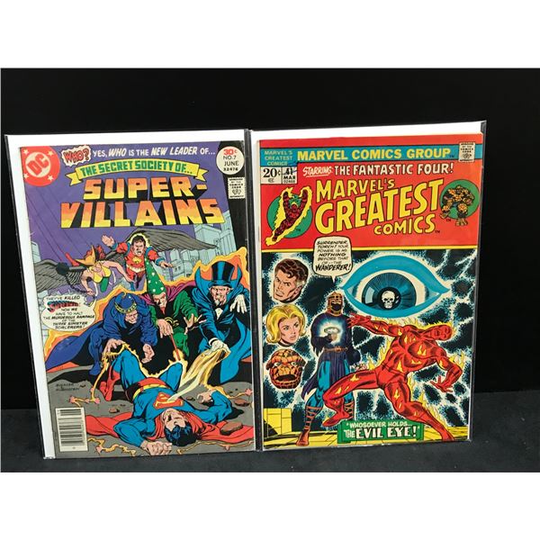 SUPER-VILLAINS #7 AND MARVEL'S GREATEST COMICS #41 (MARVEL AND DC COMICS)