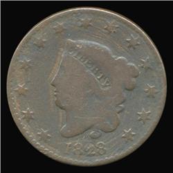 1828 Large Cent Circulated (COI-4961)