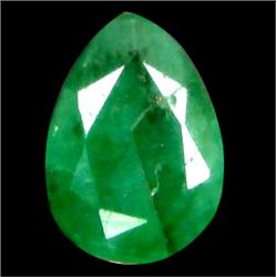 1.30ct Top AAA  Natural Green Colombian Emerald Pear Cut  (GEM-11102)