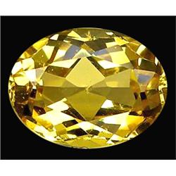  1.00ct Top AAA Oval Yellow Beryl Tanzania VVS (GEM-11861)