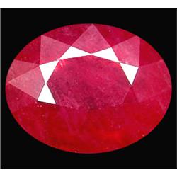 3.95ct Natural Red Ruby Oval Gemstone (GEM-12163)
