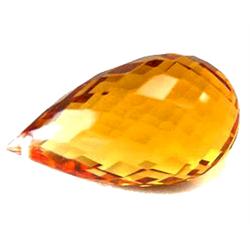 19.95ct Lovely Briolette Golden AAA Citrine (GEM-12925)