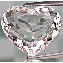 11.12ct Lovely Padparadsha Color Morganite Heart VVS (GEM-13809)