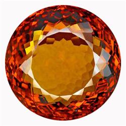 242.55ct Best Round Honey Reddish Orange Citrine (GEM-14080)