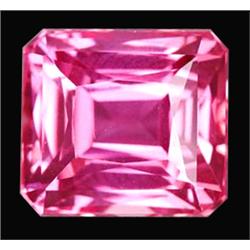 6.1ct Stunning Emerald Cut Top Pink Topaz Brazil Rare (GEM-14290)