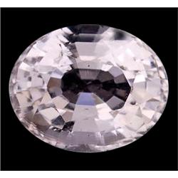 1.75ct  Oval Cut Top AAA White VVS Pink Morganite VVS (GEM-14410)
