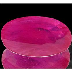 24.99ct  Big Vivid Pink Red Madagascar Ruby Oval (GEM-15340)