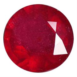 3.1ct Stunning Blood Red Round Cut Natural Ruby Mozam. (GEM-15676)