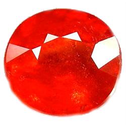 1.48ct Elegant Oval Facet Orange Sapphire (GEM-11822)
