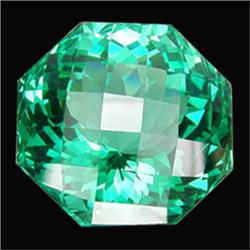 31.45ct Flashing Fancy Checker Cut Green Amethyst (GEM-14865)