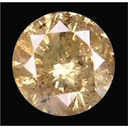 0.06ct  Round Cut Unheated Yellow Diamond (GEM-15114)
