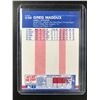 Image 2 : 1987 FLEER UPDATE GREG MADDUX ROOKIE CARD