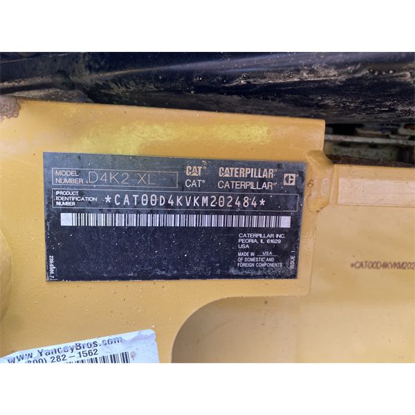 2018 CAT D4K2 XL Dozer / Crawler Tractor - J.M. Wood Auction