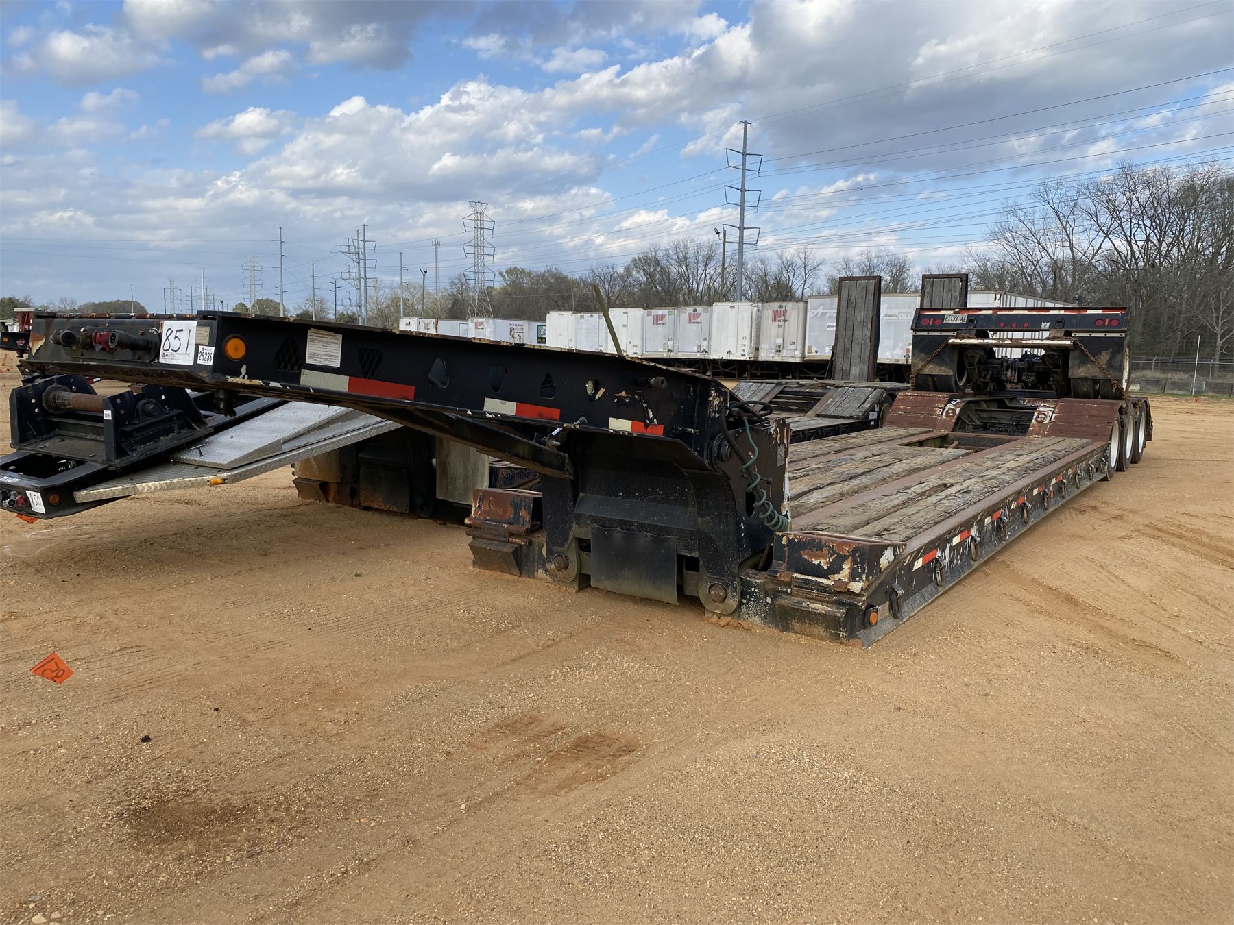 2002 TRAIL KING TK-110-HDG-523 Lowboy Trailer - J.M. Wood