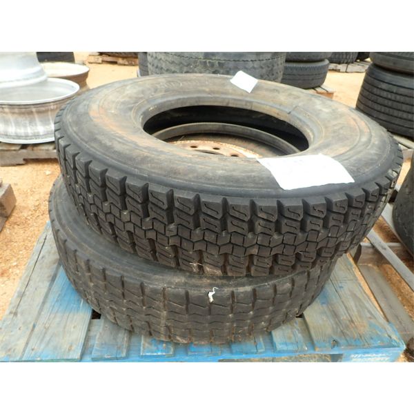 11R22.5 TIRES (2 ea) (A-1)