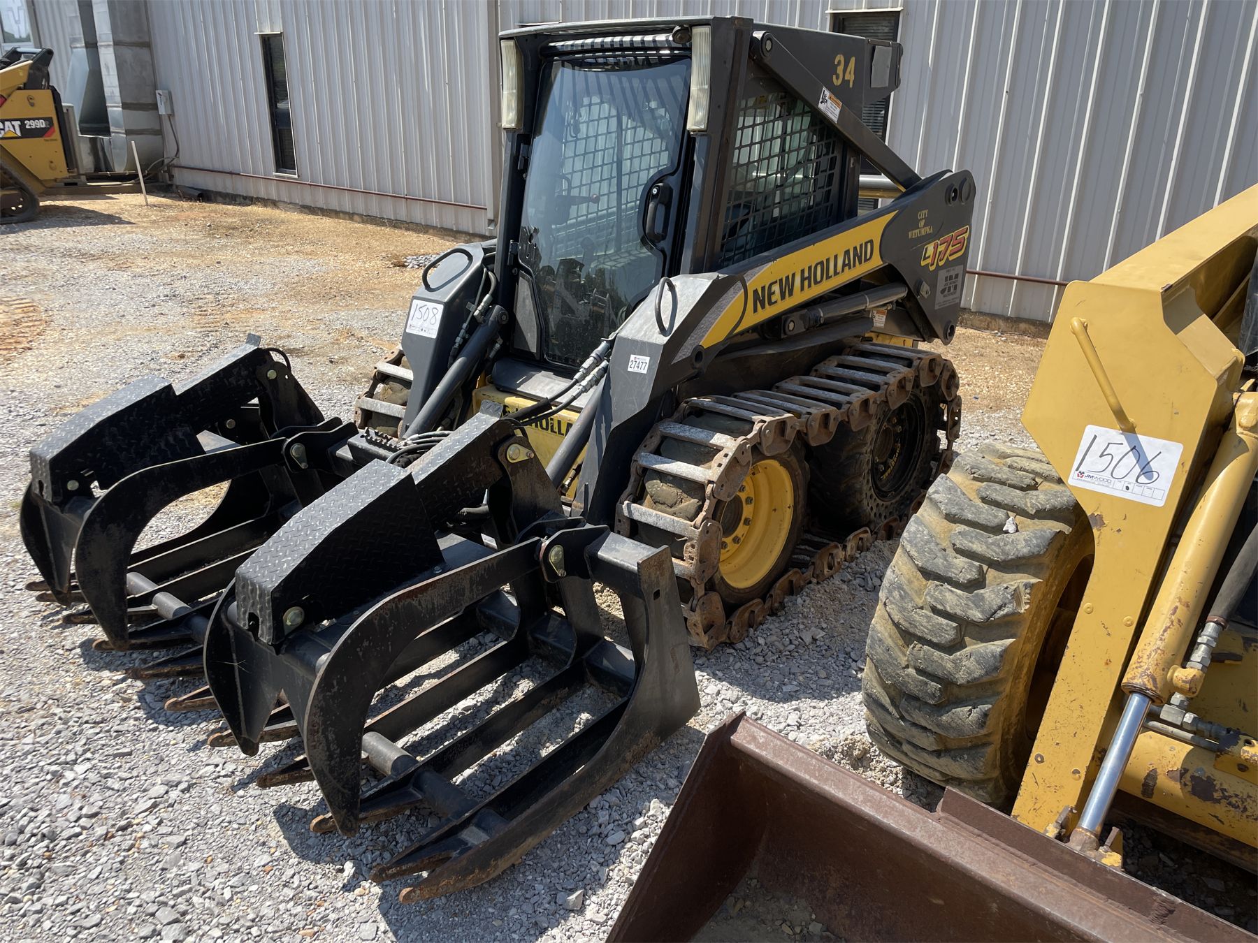 2008 NEW HOLLAND L175 Skid Steer Loader - Wheel - J.M. Wood Auction ...