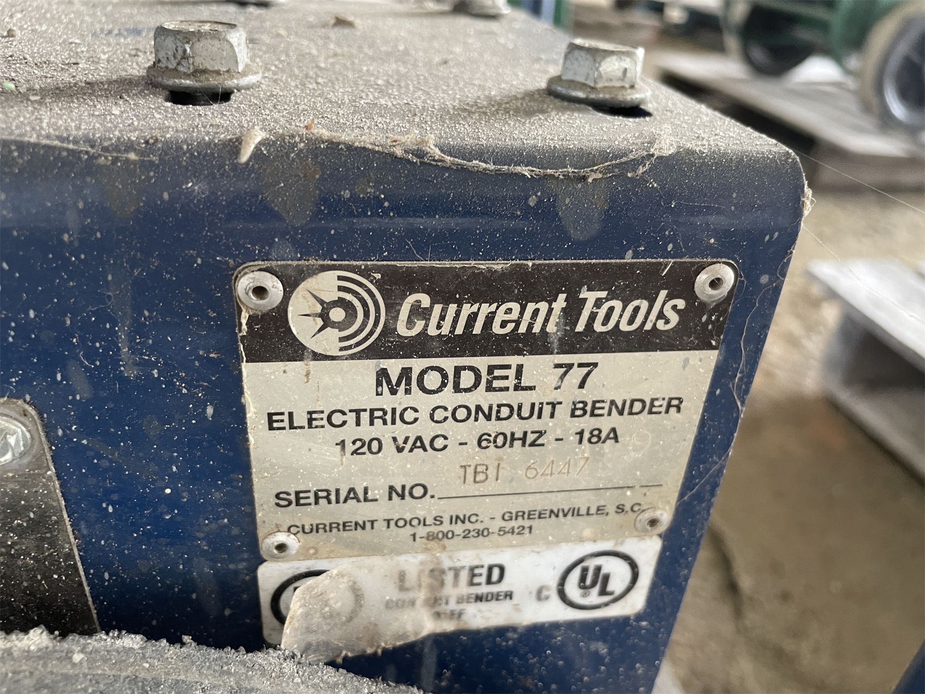 CURRENT TOOLS MODEL 77 CONDUIT BENDER