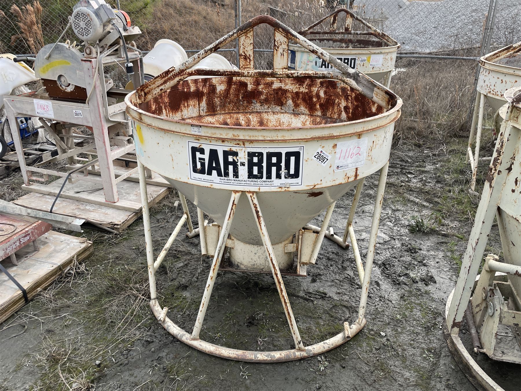 GAR BRO 427-R CONCRETE BUCKET - J.M. Wood Auction Company, Inc.
