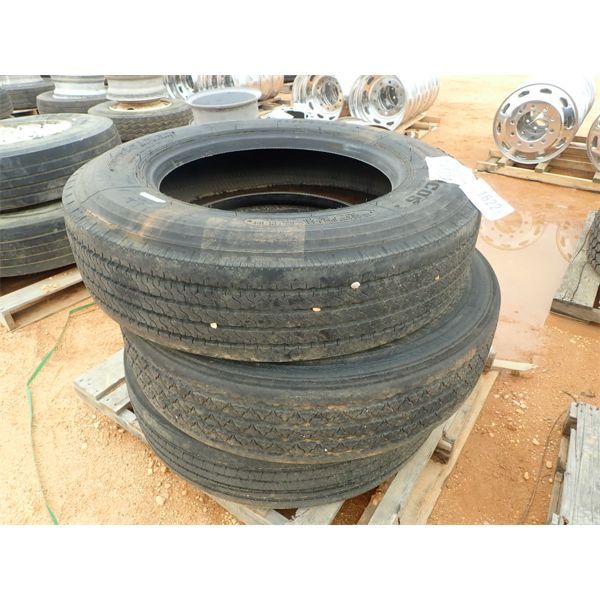 (3) 285/75R24.5 TIRES (A2)