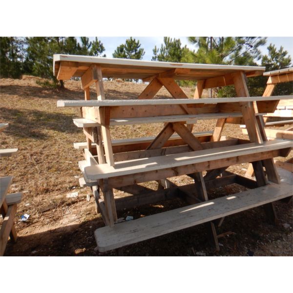 (3) 8' PICNIC TABLES