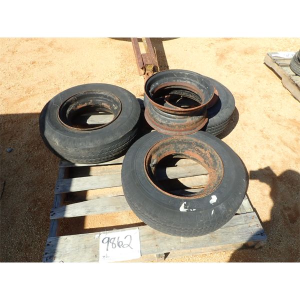 (3) 7-14.5 TIRES & RIMS, FITS MOBILE HOME