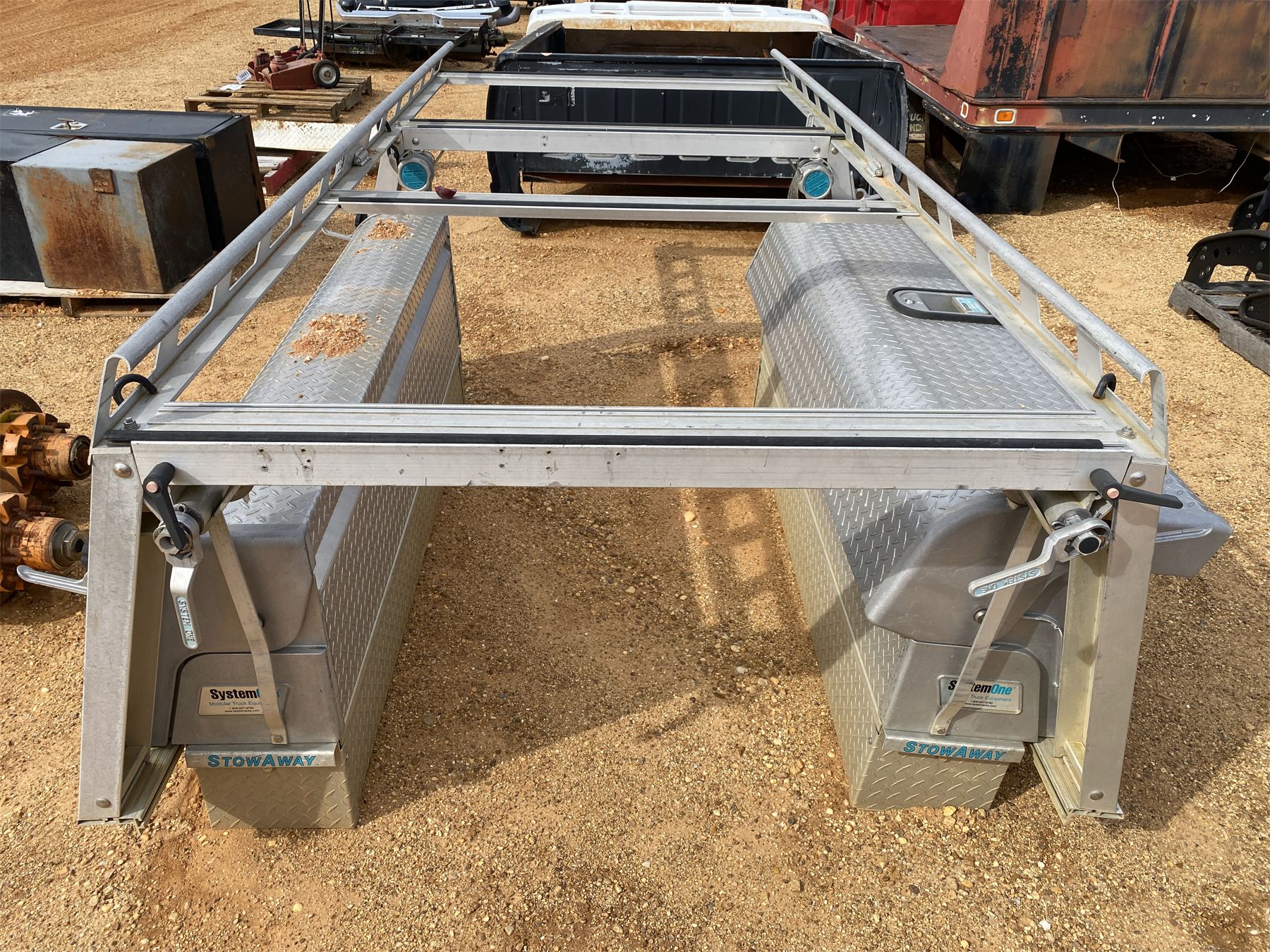 System One Tool Rack SYSTEM ONE TOOL BOXES W/RACK (A1) - J.M. Wood Auction Company, Inc.