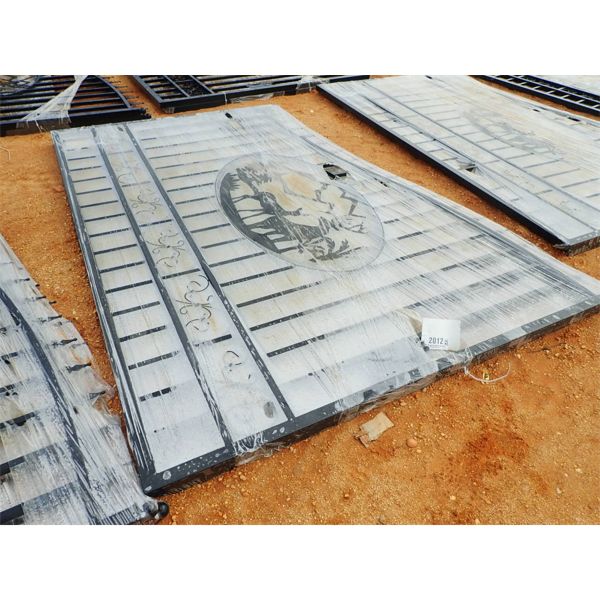 WROUGHT IRON GATE, 20'W (C9)