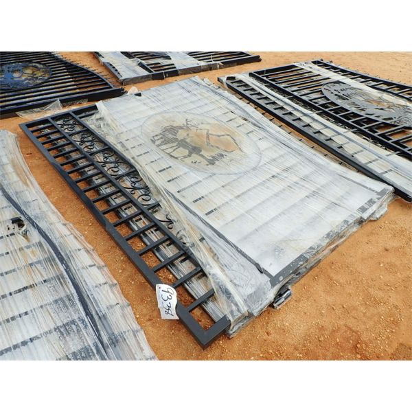 WROUGHT IRON GATE, 20'W (C9)