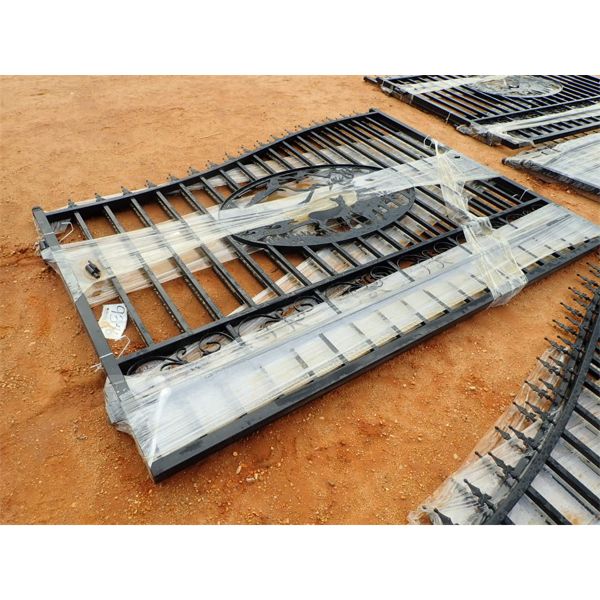 WROUGHT IRON GATE, 20'W (C9)