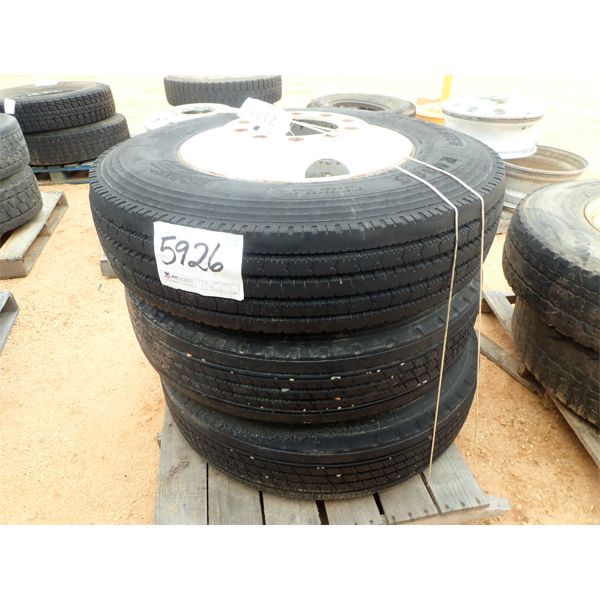 (2)11R22.5 TIRES & RIMS